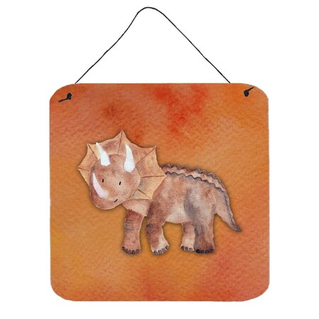 Carolines Treasures Triceratops Watercolor Wall or Door Hanging Prints BB7403DS66